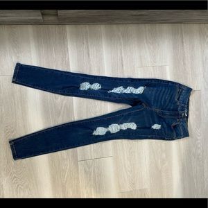 Ripped medium dark jeans from Urban Planet size 00